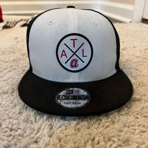 Atlanta Braves New Era 9FIFTY Adjustable Snapback Hat Cap Cooperstown Collection
